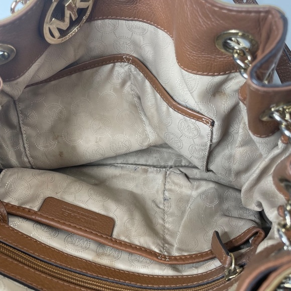 Michael Kors‎ Brown Pebbled Leather Shoulder Bag - Picture 6 of 7